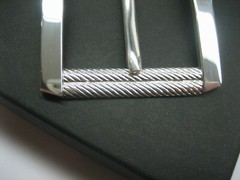 STERLING SILVER 925 BUCKLE AVAILABLE FOR 1&Prime; 1-1/8&Prime; 1-1/4&Prime; 1-3/8&Prime; 1-1/2&Prime; BELTS
