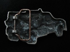 PL31120 REALLY GREAT CUT-OUT **SERVICE TOW TRUCK** PEWTERTONE BELT BUCKLE
