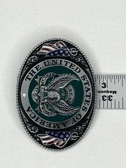 The United States of America Belt Buckle Metal
