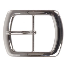 1 3/4&Prime; (44 mm) Nickel Free Center Bar Single Prong Oval Belt Buckle
