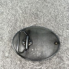 Vintage MOTORCYCLE BELT BUCKLE ~LEGENDS WEST ~PEWTER ENAMEL ~MADE IN USA BB1932
