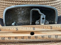 Vintage Antiqued Silver Snake Pattern Belt Buckle