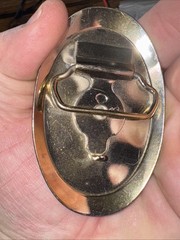 Vintage Case Loader Backhoe Construction Tractor Belt Buckle Gold