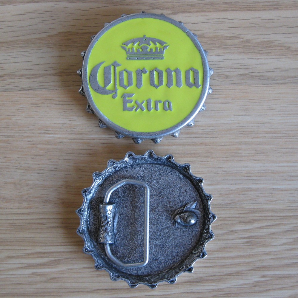 Corona beer belt buckle