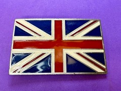 Great Britain Union Flag British Jack United Kingdom G.A.P. Pewter Belt Buckle