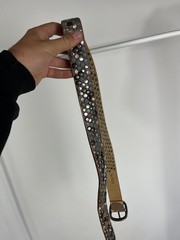 Vintage Studded Punk Rock Belt 105cm 41in Goth Metal Rivet Buckle