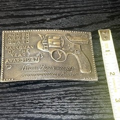 1947 POLISH ARMED GUARD MARKSMAN BELT BUCKLE TIFFANY STUDIO NY – Lewis Chicago