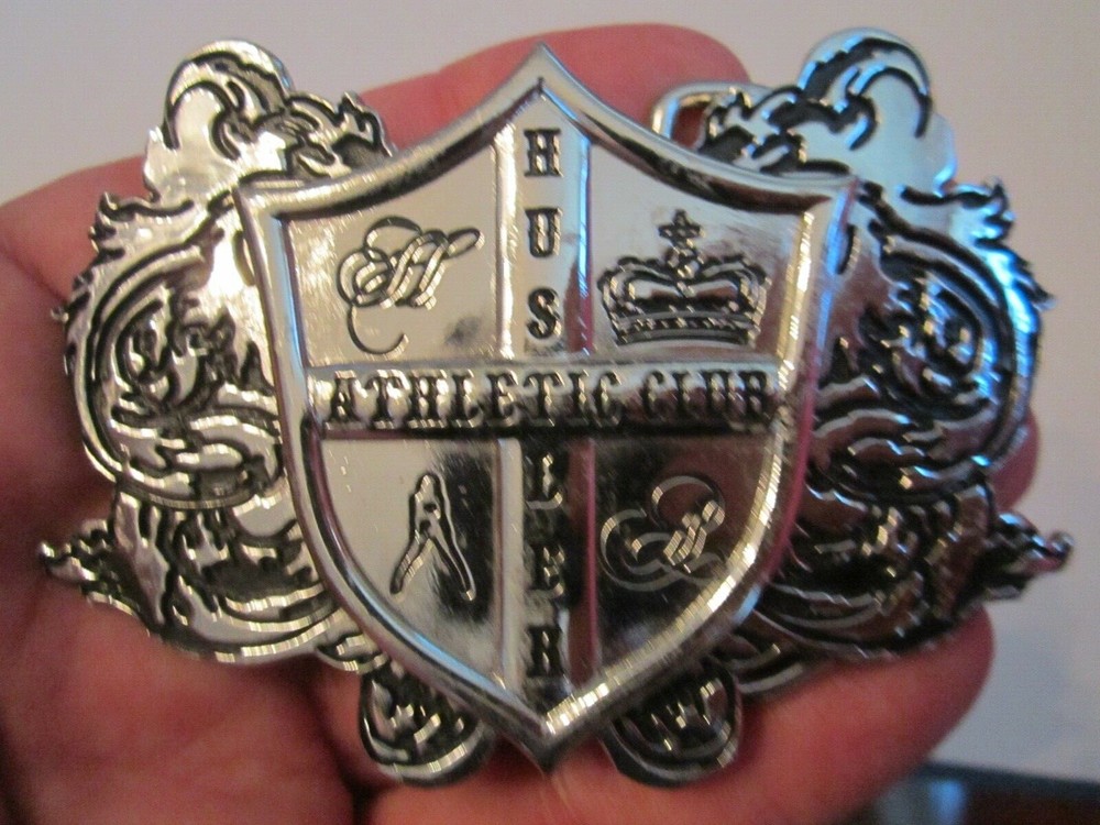 VINTAGE HUSTLER ATHLETIC CLUB BELT BUCKLE – GW-17
