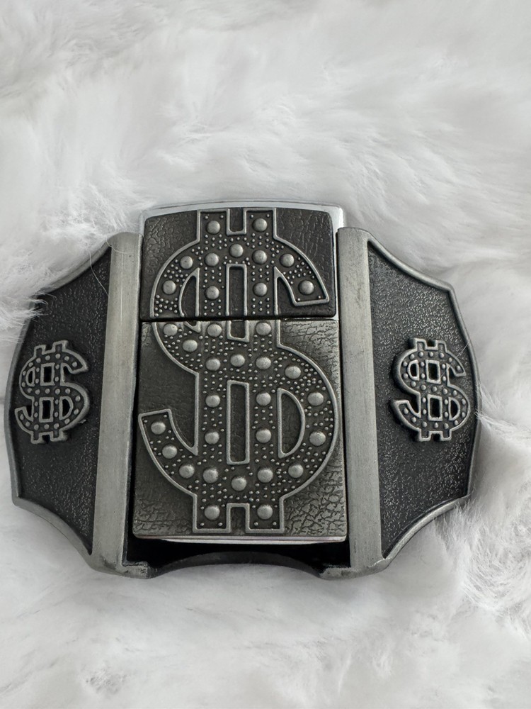 New Men’s Money Sign Lighter Buckle Belt Buckle New