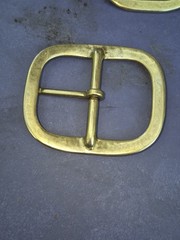 Lot of 21 (x9)CHROME FINISH & (x12)SOLID BRASS BELT BUCKLES FITS 1 »-1.25 »Belt