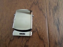 U.S MILITARY ISSUE CHROME SILVER TROUSER BELT BUCKLE 1-5/16&Prime; VINTAGE NEW NOS