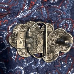Vintage Coin Belt Buckle 1970s USA Made Novelty Statement Piece