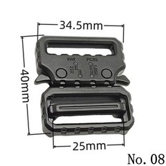 Quick Release Belt Buckle Metal 25mm 38mm Tactical Web Belt Outdoor Hunting Gear