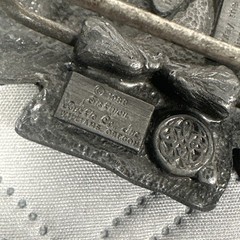 SISKIYOU Buckle Co 1988 Western Arrowhead Eagle Metal Pewter Belt Buckle Z80 USA