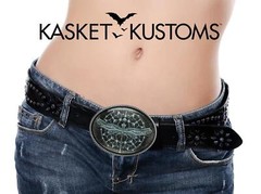 Dragonfly Belt Buckle – Esoteric Floral Mandala Handmade Boho Buckle – 125