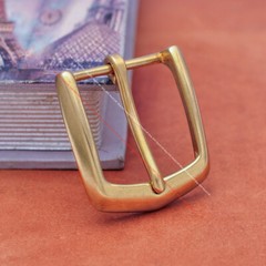 41mm CLASSIC SOLID BRASS WESTERN DIY END BAR PRONG PIN LEATHERCRAFT BELT BUCKLE