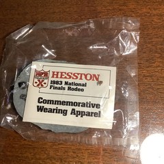 NEW VTG Hesston National Finals Rodeo NFR Belt Buckle – 25th Anniversary 1959-83