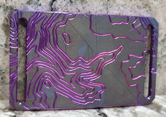 GRIP6 BELT BUCKLE – TITANIUM CONTOUR in PURPLE – WOMEN / MEN – 1.5 INCH WIDE