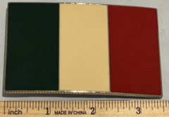 National Flag of Italy Belt Buckle Multi-Colored Western Cowboy Cowgirl