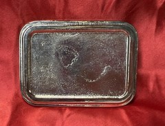Designer Rectangle Belt Buckle Blank ~ dana michelle & co ~ Silver / Chrome Tone