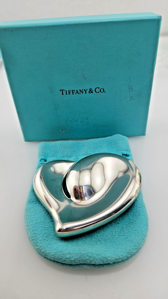 Tiffany & Co – Heart Belt Buckle – Elsa Peretti – Sterling – 2.5&Prime; x 2.5&Prime; ~#0064