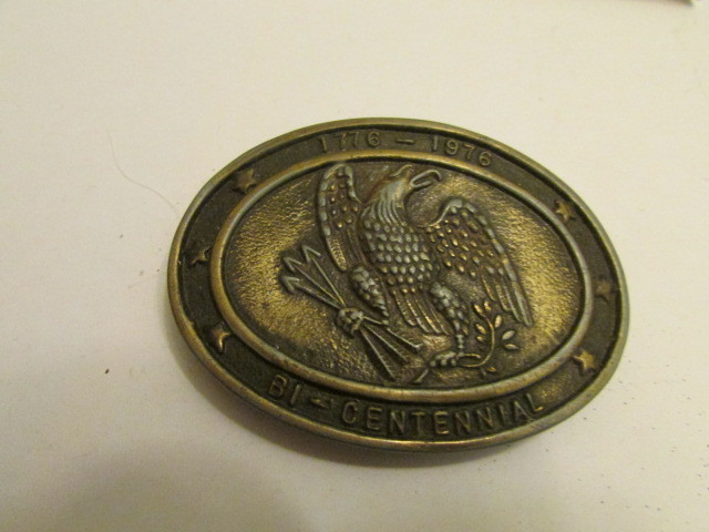 1776 – 1996 Bi-Centennial Eagle Clutching Arrows Belt Buckle BX-BB1