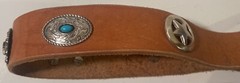 Vintage Leather Belt Buckle, and Belt, Texas, Brown Leather, Nice, Unique