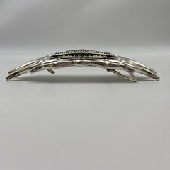 Vintage Y2K Belt Buckle HARLEY DAVIDSON Motorcycle Flames Chrome Metal Western