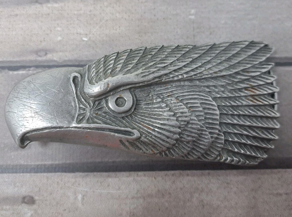 Bald Eagle Head Belt Buckle 5&Prime; Made in USA
