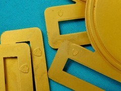 Set 2 US Guatemala Coat of Arms Gold Tone Military Army N.S. MEYER Belt Buckle F