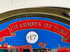 VTG Heritage Chariots of Fire 1983 General Safety Pumper No 17 Brass Belt Buckle