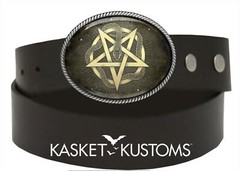 Snake Pentagram Belt Buckle – Ancient Esoteric Symbol Witchcraft Buckle – 617-SO
