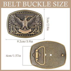 Western Cowboy Belt Buckle for Men Women- Longhorn Bull Head Cowboy Texas Rodeo