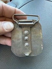 U.S. Marines Vintage Enameled Belt Buckle (MESS WITH THE BEST DIE LIKE THE REST)