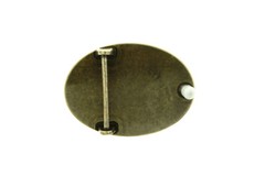 Eagle Oval Solid Brass Metal Belt Buckle
