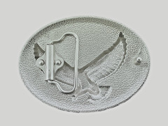Eagle Belt Buckle New Men Gold Engraved Silver Metal Western Style Cowboy Rodeo