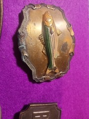 Assorted Belt Buckles Fish, Bull##$^ Am Vets, Eagle- Lot Of 4 1013