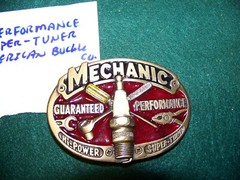 Mechanic belt buckle 1982 The great American buckle company