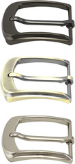 3 Pack Hebillas Clasicas Metal 38-40MM Reemplazo Cinturon Un Solo Pin Hombres