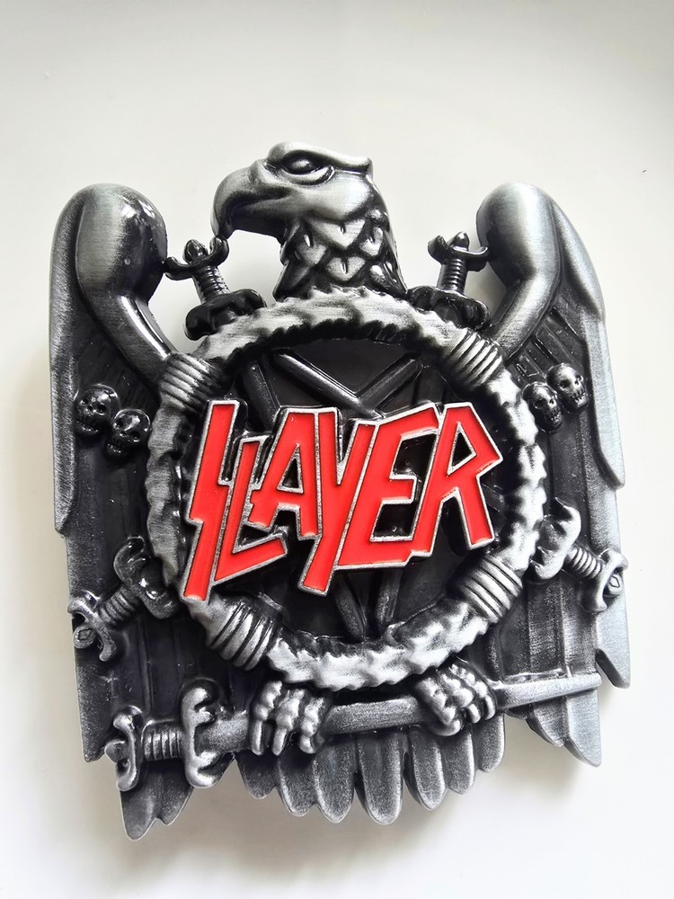 1pce Belt Buckle SLAYER Music Metal 7.5×8.4cm Suit 4cm Belt Width