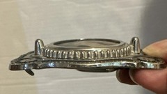 Western Unisex Silver Tone Polished Natural Genuine Stone Rope Belt Buckle