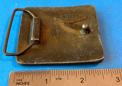 Vintage Colt Revolver Gun Cowboy Horse Riding Style Belt Buckle