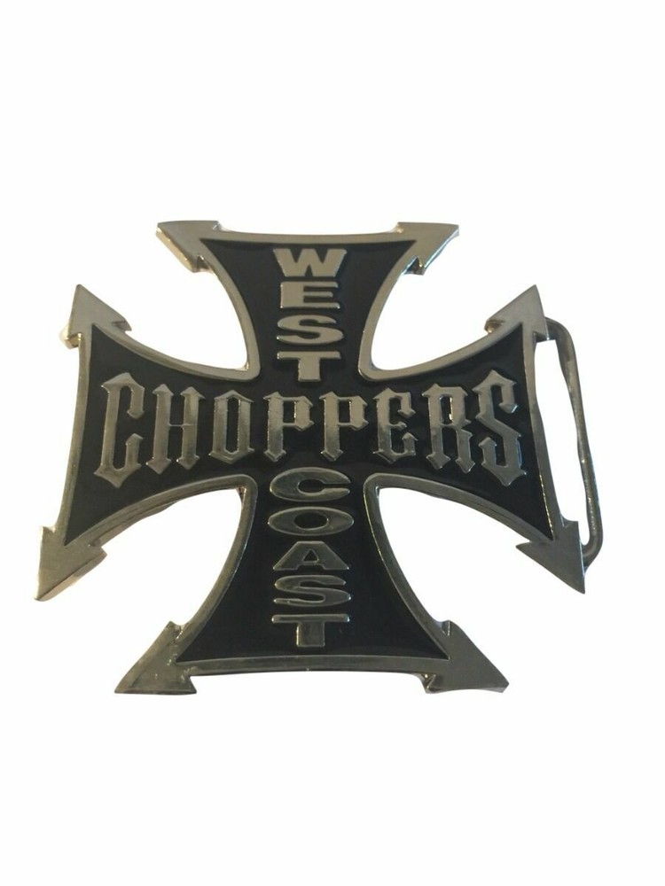 West Coast Chopper Logo Enamel Metal Belt Buckle