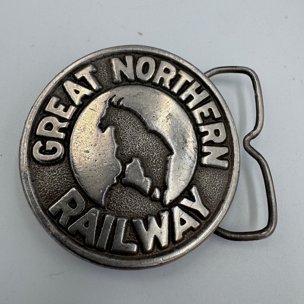 Vintage 1976 Great Northern Railway Belt Buckle Jimm Watson A-40 Made in USA