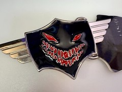 DISTURBED Creepy Face American Heavy Metal Band Logo 2009 Bravado Belt Buckle