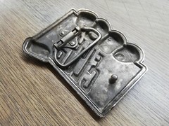 Vtg Rare Movie Official FIGHT CLUB Tyler Durdan Metal Belt Buckle licensed