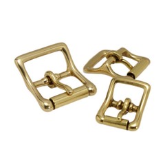 2pcs Brass Roller Belt Buckle Single Prong Replacement 16/20/25mm Internal Width