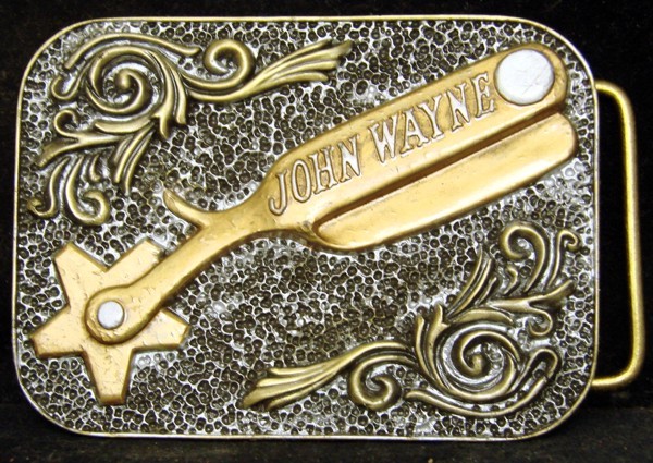 WB01193 *NOS* 2010 BRADFORD EXCHANGE **JOHN WAYNE – TRAIL BLAZER** SPURS BUCKLE