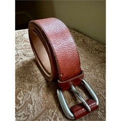 Polo Ralph Lauren Men&rsquo;s Brown Genuine Leather Belt Size 40 Solid Brass Buckle
