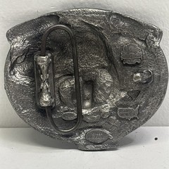 Bergamot 1994 American V-249 Skull Flag Belt Buckle « Till Death Do Us Part  » USA